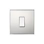 Nickel 1 Gang 45A Double Pole Switch - Single with White Insert - The Palaces Collection