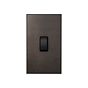 Heritage Bronze 1 Gang 45A Double Pole Switch - Large with Black Insert - The Palaces Collection