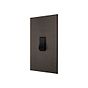 Heritage Bronze 1 Gang 45A Double Pole Switch - Large with Black Insert - The Palaces Collection