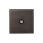 Heritage Bronze 1 Gang Coaxial TV Aerial Socket with Black Insert  - The Palaces Collection