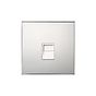 Nickel 1 Gang BT Master Telephone Socket with White Insert - The Palaces Collection