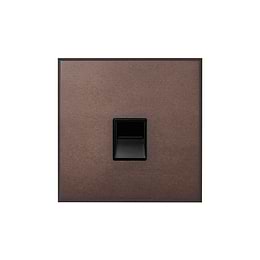Heritage Bronze 1 Gang BT Secondary Telephone Socket with Black Insert  - The Palaces Collection