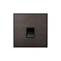 Heritage Bronze 1 Gang BT Secondary Telephone Socket with Black Insert  - The Palaces Collection
