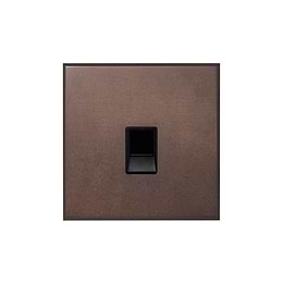 Heritage Bronze 1 Gang CAT5/CAT6 RJ45 Ethernet Data Socket with Black Insert  - The Palaces Collection