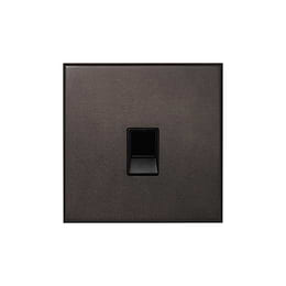 Heritage Bronze 1 Gang CAT5/CAT6 RJ45 Ethernet Data Socket with Black Insert - The Palaces Collection