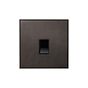 Heritage Bronze 1 Gang CAT5/CAT6 RJ45 Ethernet Data Socket with Black Insert  - The Palaces Collection
