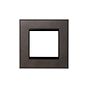 Heritage Bronze 2 x25mm EM Euro Module Wall Plate with Black Insert  - The Palaces Collection