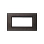 Heritage Bronze 4 x25mm EM Euro Module Wall Plate with Black Insert  - The Palaces Collection