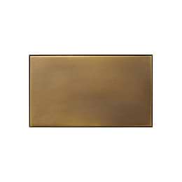 Aged Brass Double Blank Plate  - The Palaces Collection