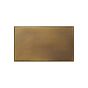 Aged Brass Double Blank Plate  - The Palaces Collection