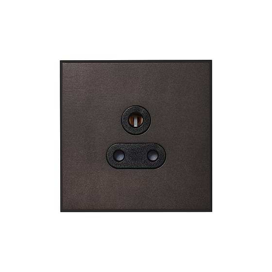 Heritage Bronze 5A Unswitched Socket with Black Insert  - The Palaces Collection