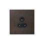 Heritage Bronze 5A Unswitched Socket with Black Insert  - The Palaces Collection