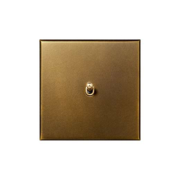 Aged Brass 1 Gang 20A Intermediate Toggle Switch - The Palaces Collection