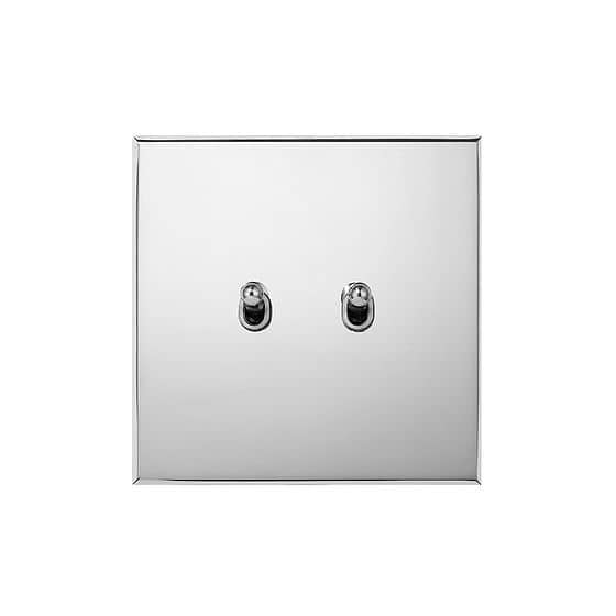 Soho Lighting Nickel 2 Gang 20A 2 Way Toggle Switch - The Palaces Collection