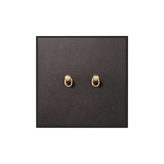Heritage Bronze 2 Gang 20A 2 Way Toggle Switch - The Palaces Collection