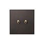 Heritage Bronze 2 Gang 20A Intermediate Toggle Switch - The Palaces Collection