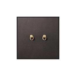 Heritage Bronze 2 Gang 20A 2 Way Retractive Toggle Switch - The Palaces Collection
