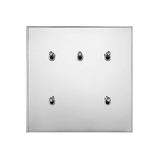 Soho Lighting Nickel 5 Gang 20A 2 Way Retractive Toggle Switch - The Palaces Collection