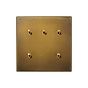 Aged Brass 5 Gang 20A 2 Way Toggle Switch - The Palaces Collection