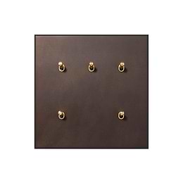 Heritage Bronze 5 Gang 20A 2 Way Toggle Switch - The Palaces Collection