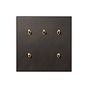 Heritage Bronze 5 Gang 20A 2 Way Retractive Toggle Switch - The Palaces Collection