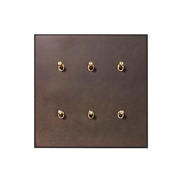Heritage Bronze 6 Gang 20A 2 Way Toggle Switch - The Palaces Collection