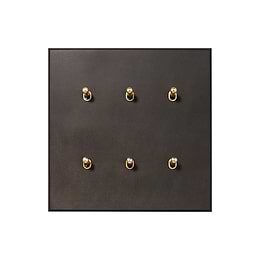 Heritage Bronze 6 Gang 20A 2 Way Toggle Switch - The Palaces Collection