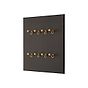 Heritage Bronze 8 Gang 20A 2 Way Toggle Switch - The Palaces Collection
