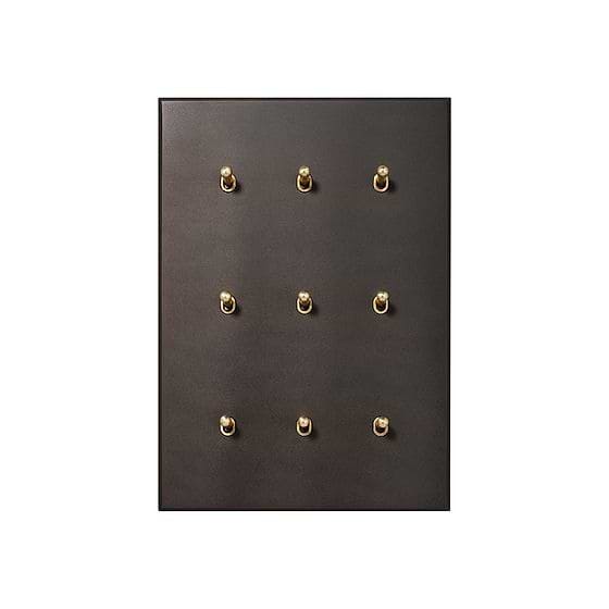 Heritage Bronze 9 Gang 20A 2 Way Toggle Switch - The Palaces Collection