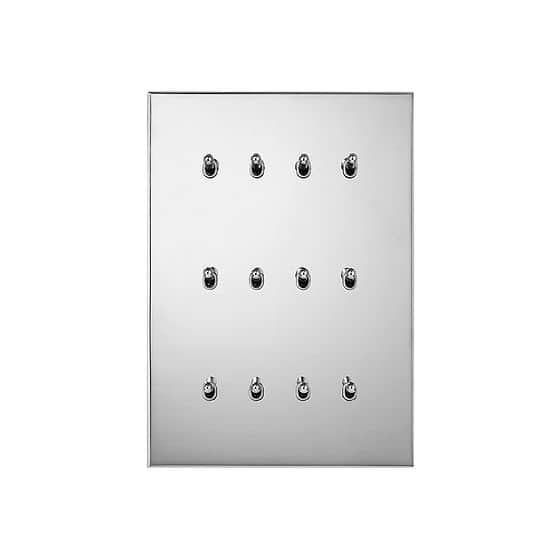 Soho Lighting Nickel 12 Gang 20A 2 Way Retractive Toggle Switch - The Palaces Collection