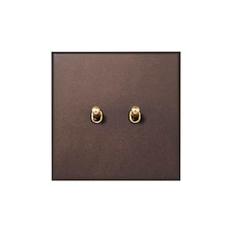 Heritage Bronze 2 Gang 20A Intermediate Toggle Switch - The Palaces Collection