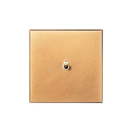 Natural Brass 1 Gang 20A 2 Way Retractive Toggle Switch - The Palaces Collection