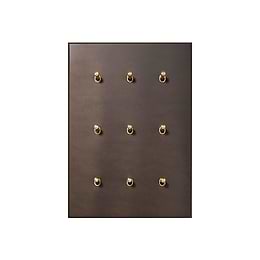 Heritage Bronze 9 Gang 20A 2 Way Retractive Toggle Switch - The Palaces Collection