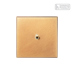 Natural Brass 1 Gang 2 Way Dimming Toggle Switch - The Palaces Collection