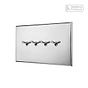 Soho Lighting Nickel 4 Gang 2 Way Dimming Toggle Switch - The Palaces Collection