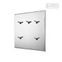 Soho Lighting Nickel 5 Gang 2 Way Dimming Toggle Switch - The Palaces Collection