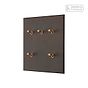 Heritage Bronze 5 Gang 2 Way Dimming Toggle Switch - The Palaces Collection