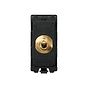 Brass 20A Double Pole TM-Grid Toggle Switch Module - The Palaces Collection