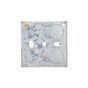 1 Gang 47mm Galvanised Steel Flush Knock Out (Back) Box
