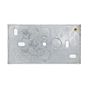 2 Gang 47mm Galvanised Steel Flush Knock Out (Back) Box