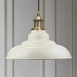 Clay White Vintage Pendant Light