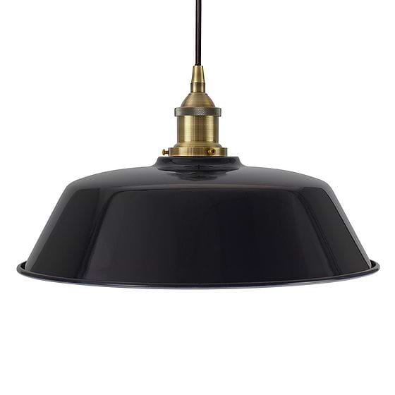 Squid Ink Blue Chancery Painted Pendant Light