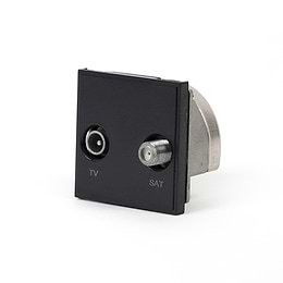 Black TV and SAT Euro Module