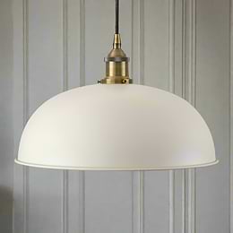 Clay White Dome Pendant Light