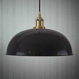 Navy Blue Dome Pendant Light