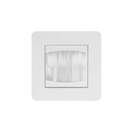 The Eldon Collection White Metal Flat Plate 1 Gang 2 Module Brush Plate Wht Ins Screwless