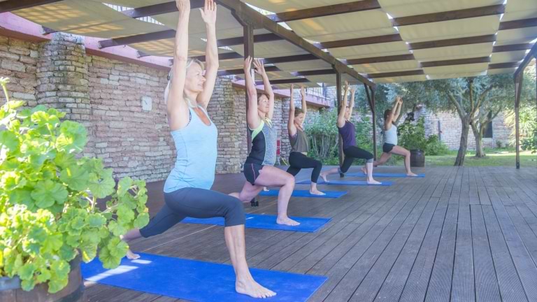 Fitness platform at Vounaki Beach Club