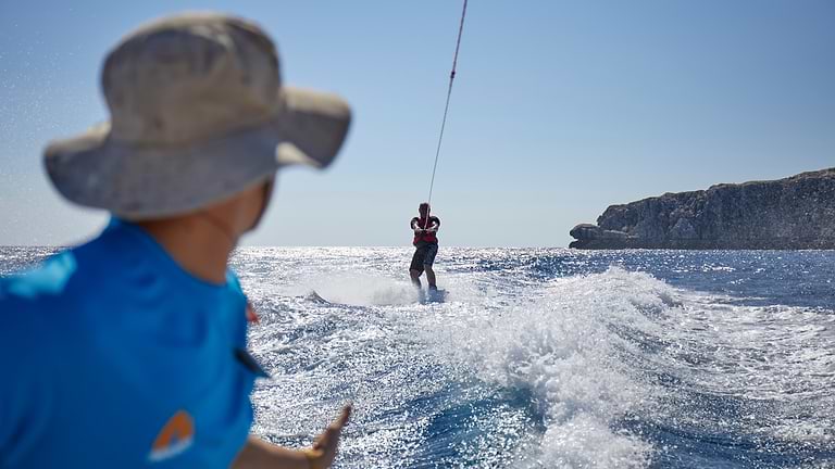 Wakeboarding at Levante Beach Club