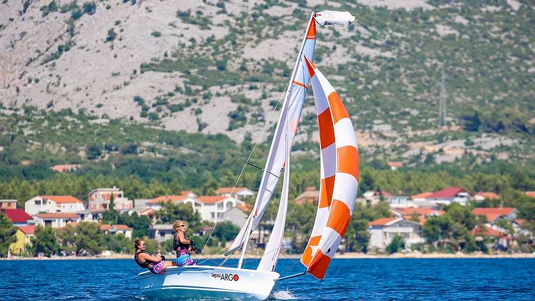 Perfect winds for sailing at Alana Beach Club