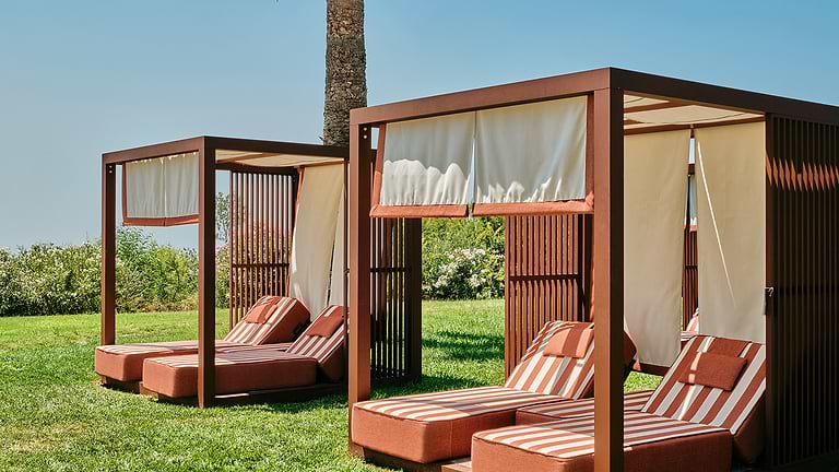 Poolside cabanas